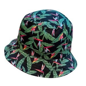 Urban Outfitters Bucket Hat Tropical Bird of Paradise OS